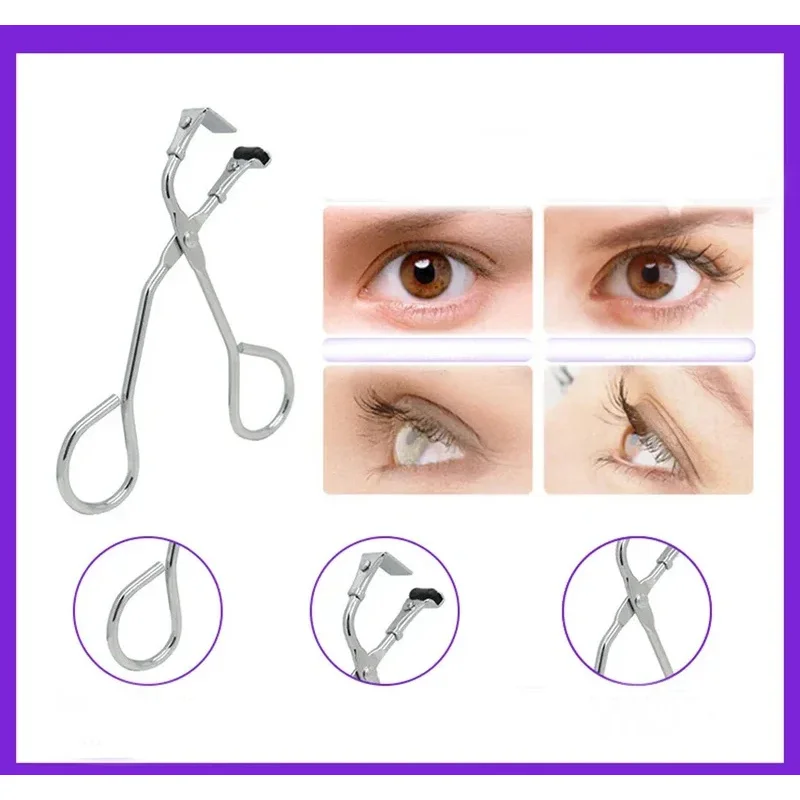 1pcs  Stainless Steel Eyelash Curler Makeup Tool Mini Part of Eye Lash Curling Applicator Natural Eyelash Curly Cosmetic Clip