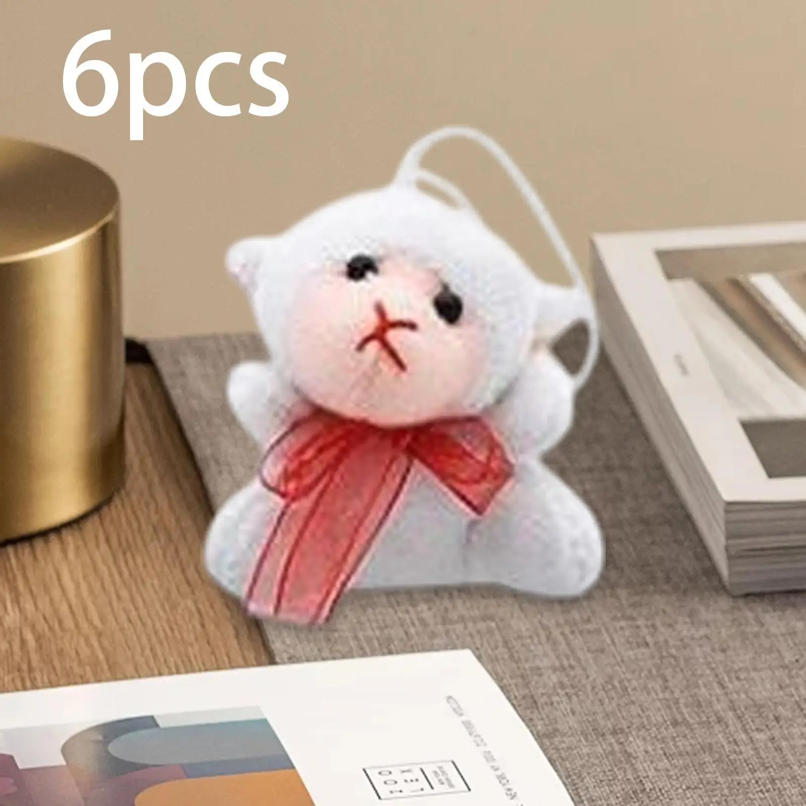 6 pezzi mini set di giocattoli di peluche animali adorabili animali di peluche giocattoli di peluche per bambini regalo di festa ragazzi e ragazze giocattolo per feste per bambini