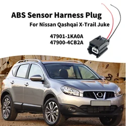 ABS Sensor Connector For Nissan Qashqai X-Trail Juke Prewired Plug 2 PIN 47901-1KA0A Automobiles Sensors