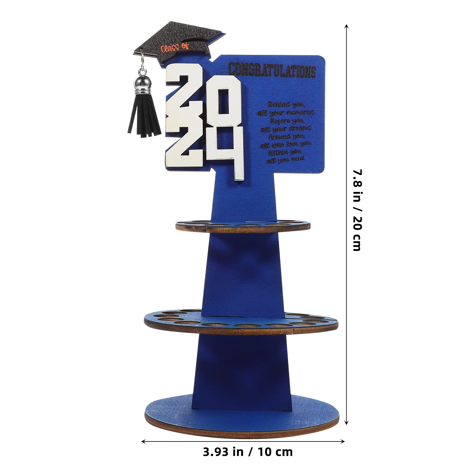 

Wooden Graduation Gift Money Holder Detachable Tassel Cap Cash Rack for Class of 2024 Graduation Party Decor DIY Gift Ideas