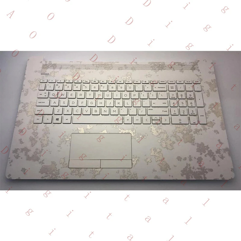 WW For HP 17-BY 17-CA C Shell W/ Backlit Keyboard Touchpad Pattern White L28091-001