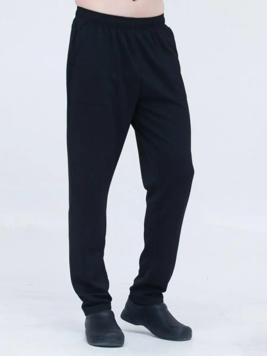 

Рабочие брюки для поваров отелей и ресторанов, мужские и женские, эластичные, для обслуживания и уборки, влагоотводящие, зимние