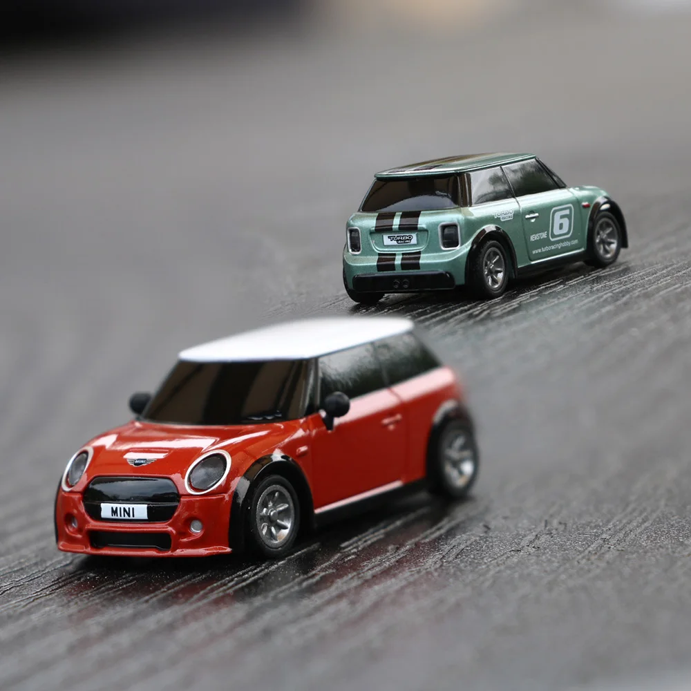 Turbo Racing 1:76 RC Colorful Car Mini Full  Proportional With Remote Electric RTR Kit Control Toys For Kids and Adults