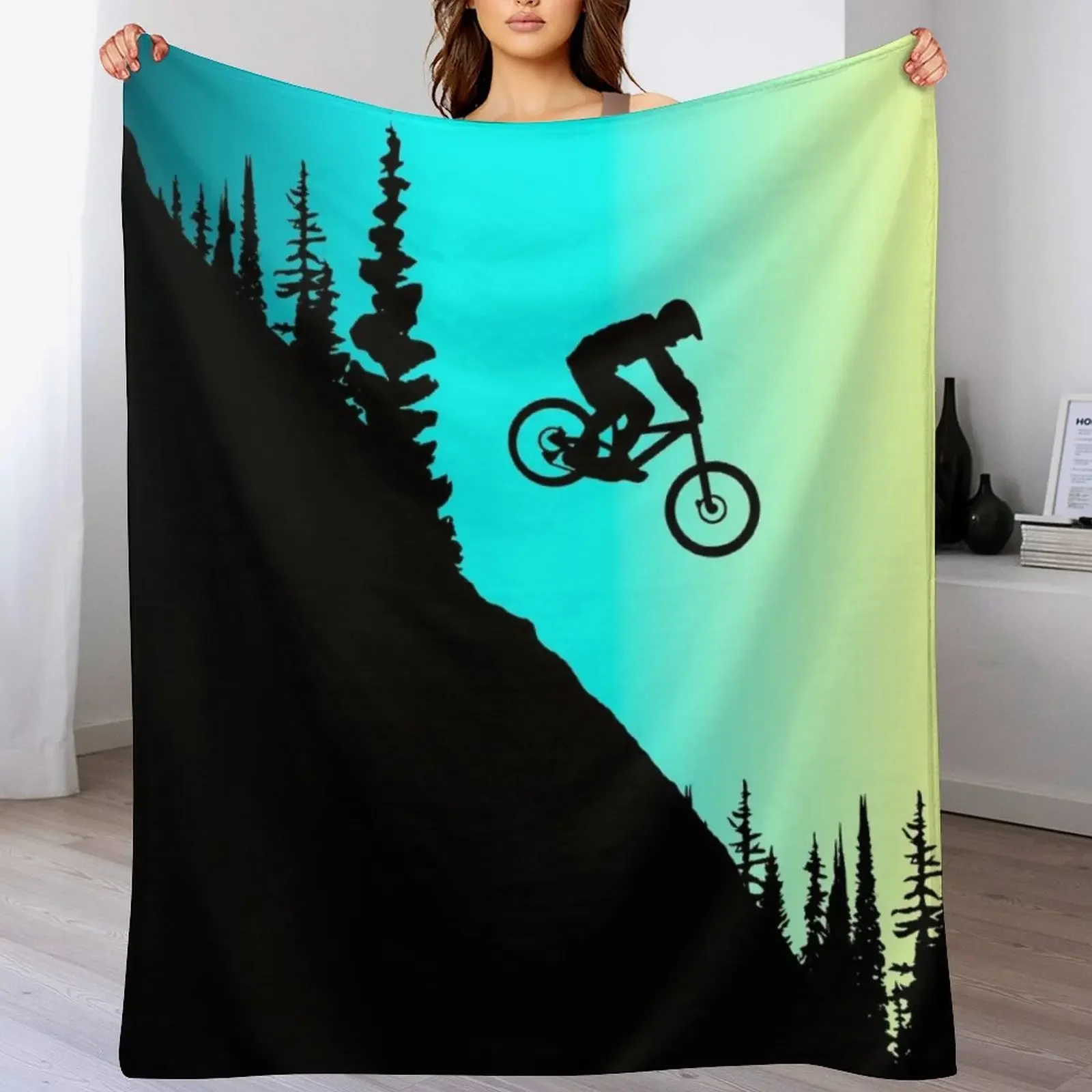 

MTB Colors Throw Blanket Multi-Purpose halloween funny gift Thin Blankets