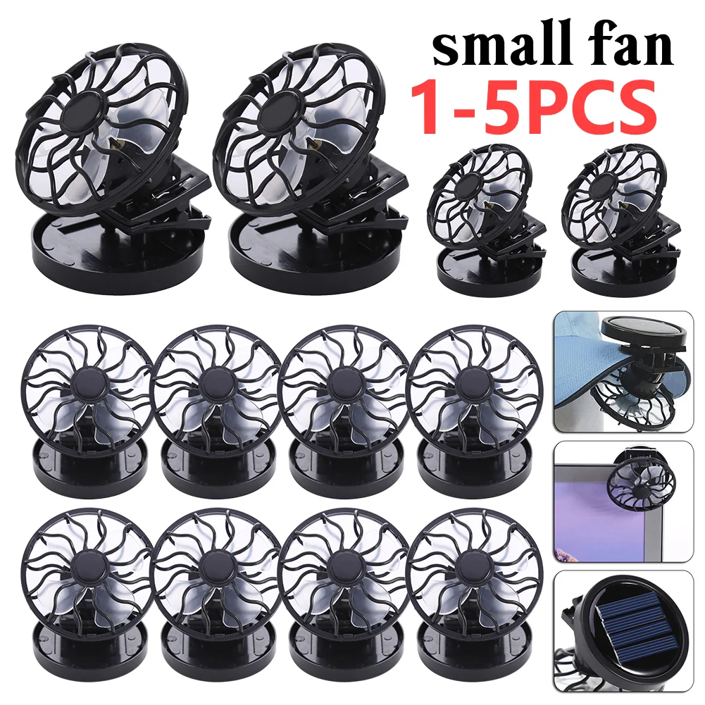 

Portable Mini Solar Cooling Fan Clip-On Mini Solar Ventilator Beach Outdoors Cooling Fan Clip-On Ventilator Home Appliances