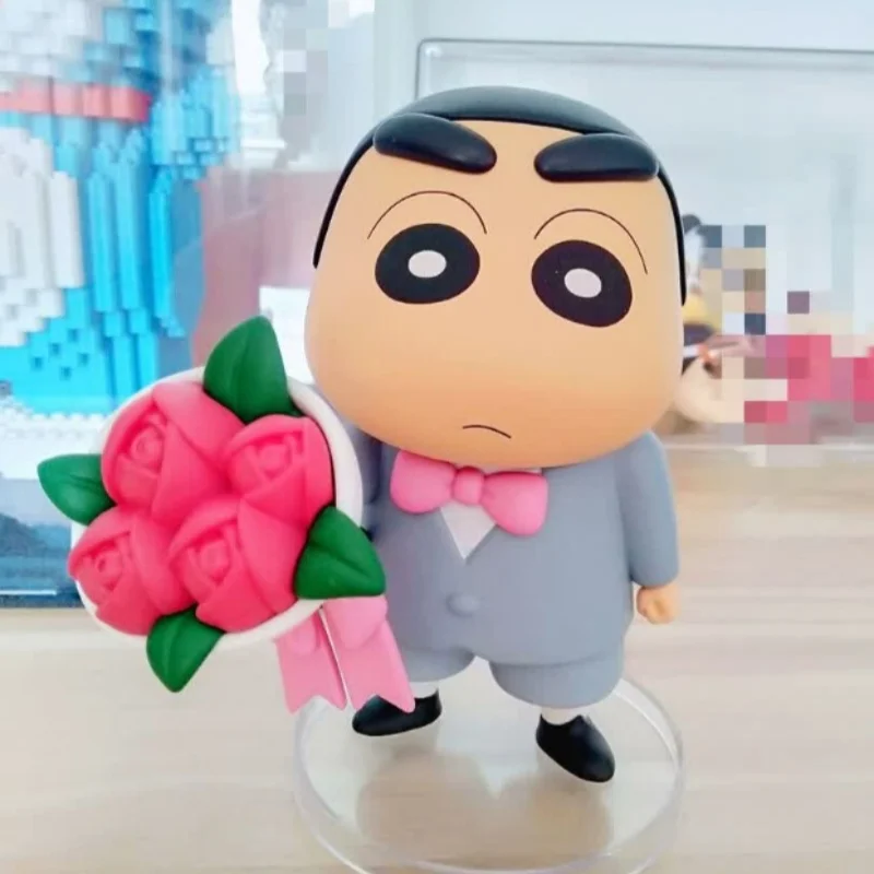 

52toys Crayon Shin Limited Edition Elegant Ros Trendy Desktop Ornament Collectible Figure Toy Cartoon Figurine Holiday Gift