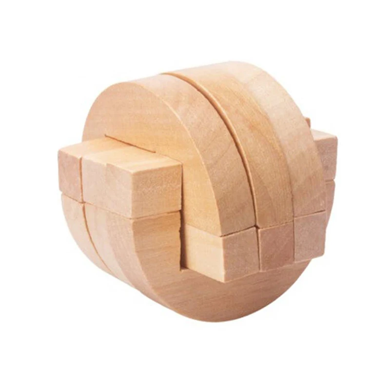 Luban Lock Unlock Interlocking Puzzle Magic Ball Brain Teaser IQ Test Montessori Educational Toys For Kids Intellectual Gifts