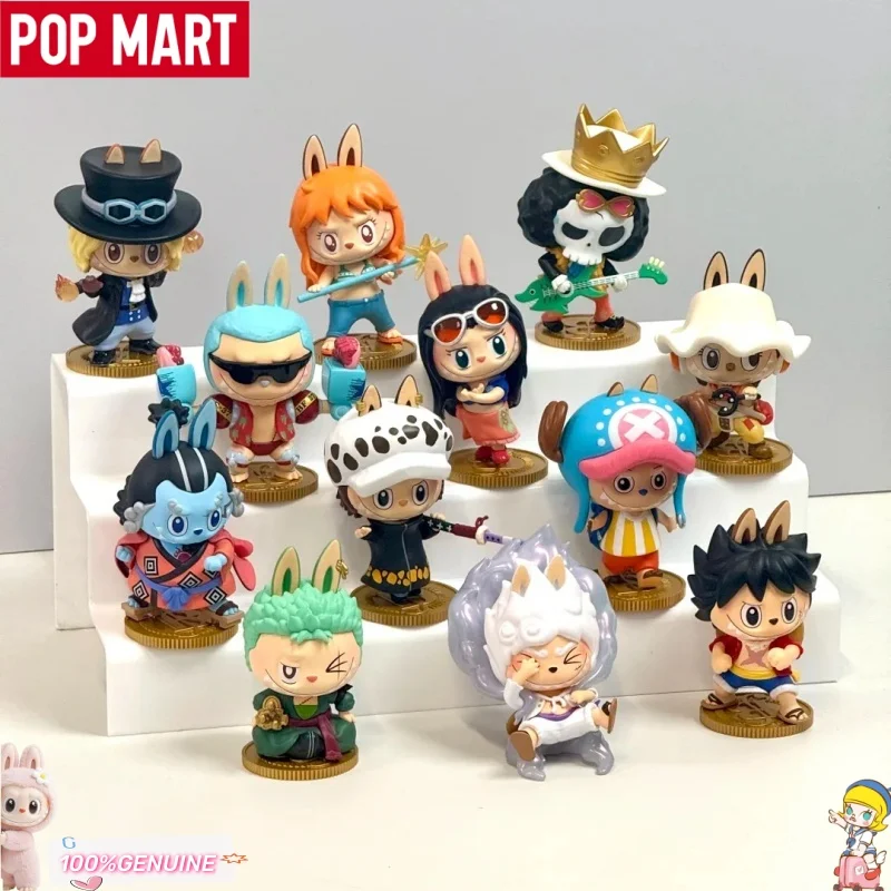 

POP MART The Monsters X One Piece Series Blind Box Toy Kawaii Anime Action Figure Desk Decor Surprise Mystery Box Doll Girl Gift