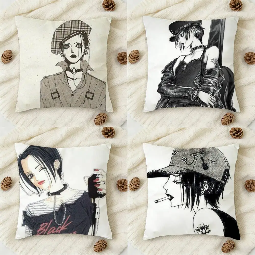 

N-NANA Anime O-Osaki Double-sided Printed Square Decorative Cushion Cover for Sofa Living Room Home Decor