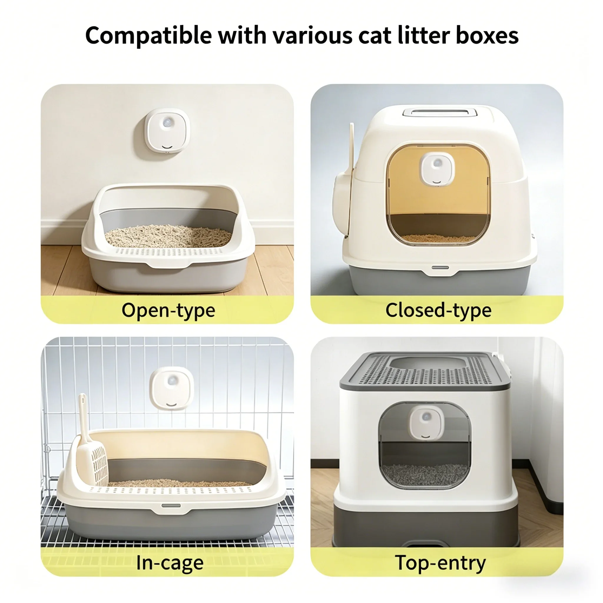 Smart Negative Ion Air Purifier for Pets – Silent Automatic Odor Remover for Cat Litter Box & Dog Room, Portable Deodorizer for - view 5