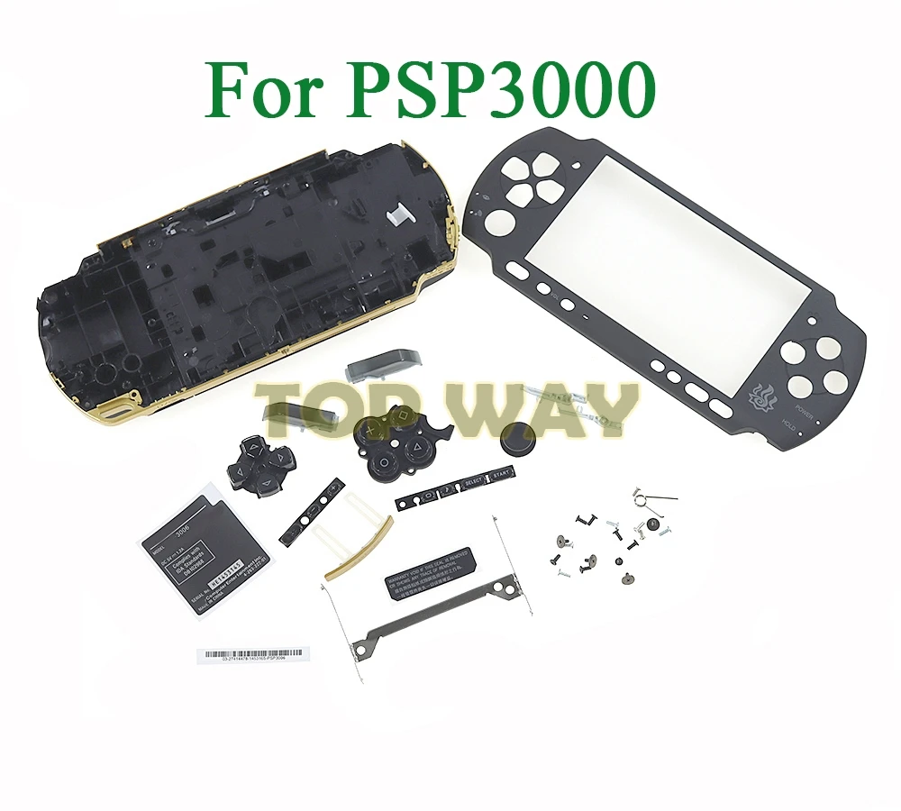 

5sets For PSP 3000 Repair Parts Replacement Housing Shell Faceplate Bottom Cover Case With Full Buttons Kits