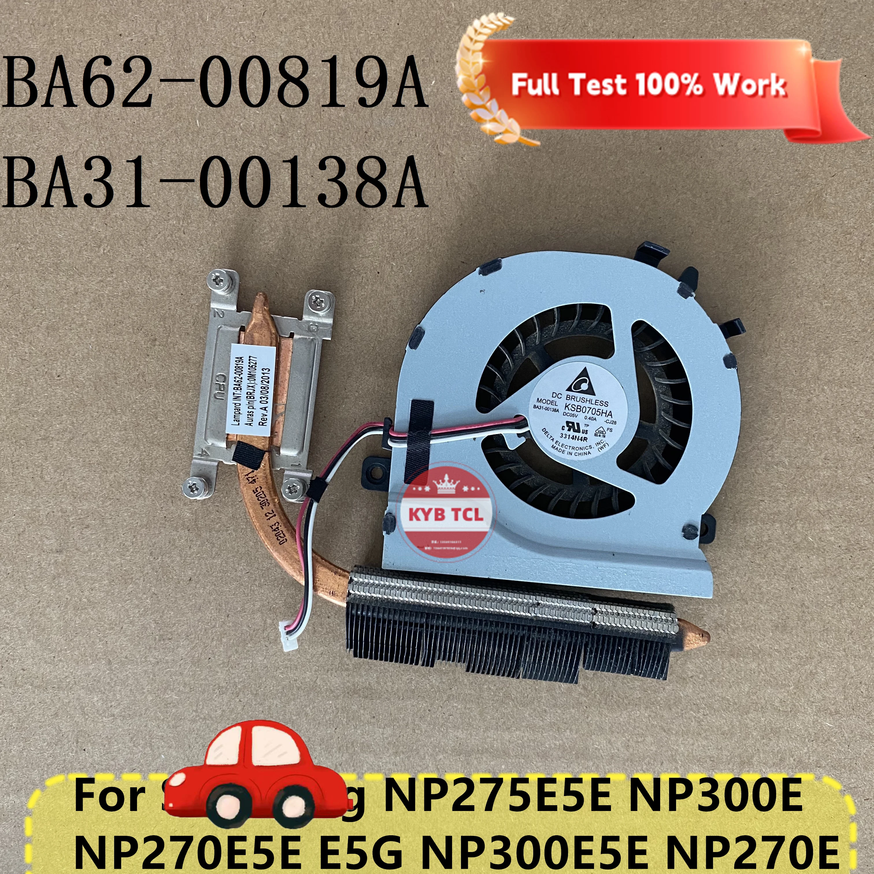 BA62-00819A BA31-00138A Вентилятор охлаждения процессора ноутбука или радиатор для Samsung NP275E5E NP300E NP270E5E NP270E5G NP300E5E NP270E