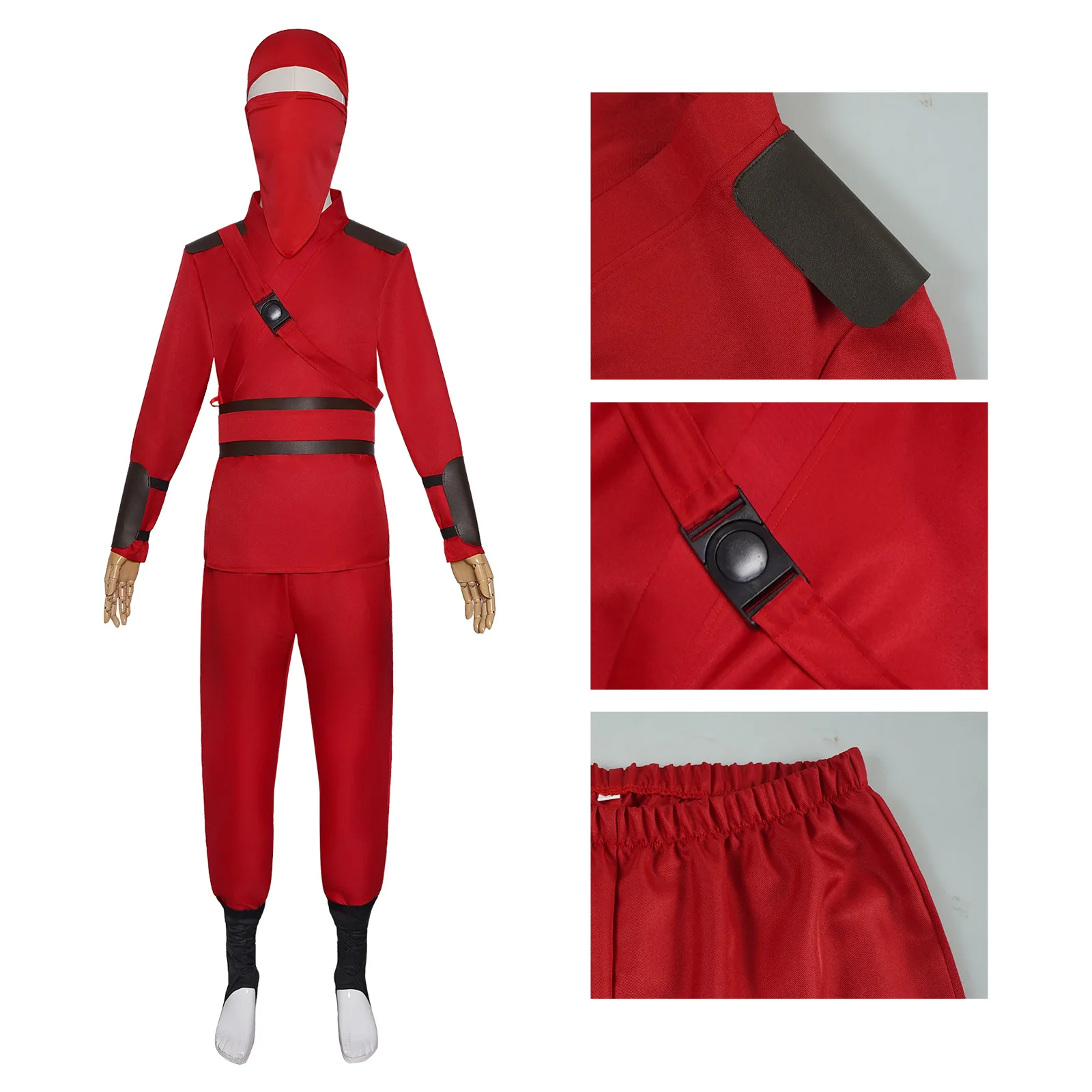 Fantasia Movie Supr Villain Ninja Hand Cosplay Clothing Men Disfraz Costume Adult Male Fantasy Halloween Carnival Party Clothes