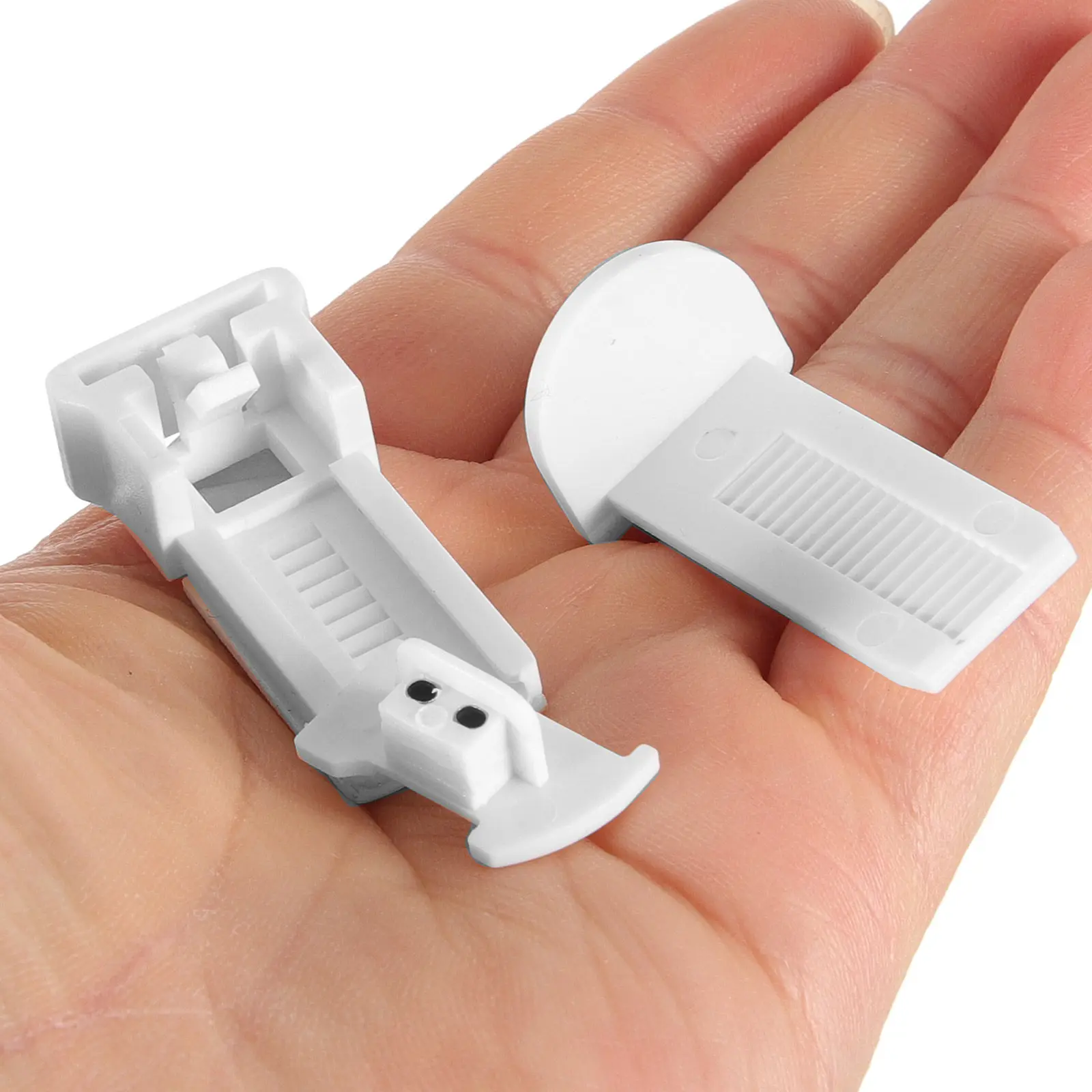 1Set Pleated Curtain Fittings Roller Blind Fitting Kit Simple Design Easy Operation Sturdy Plastic for Office Living Room