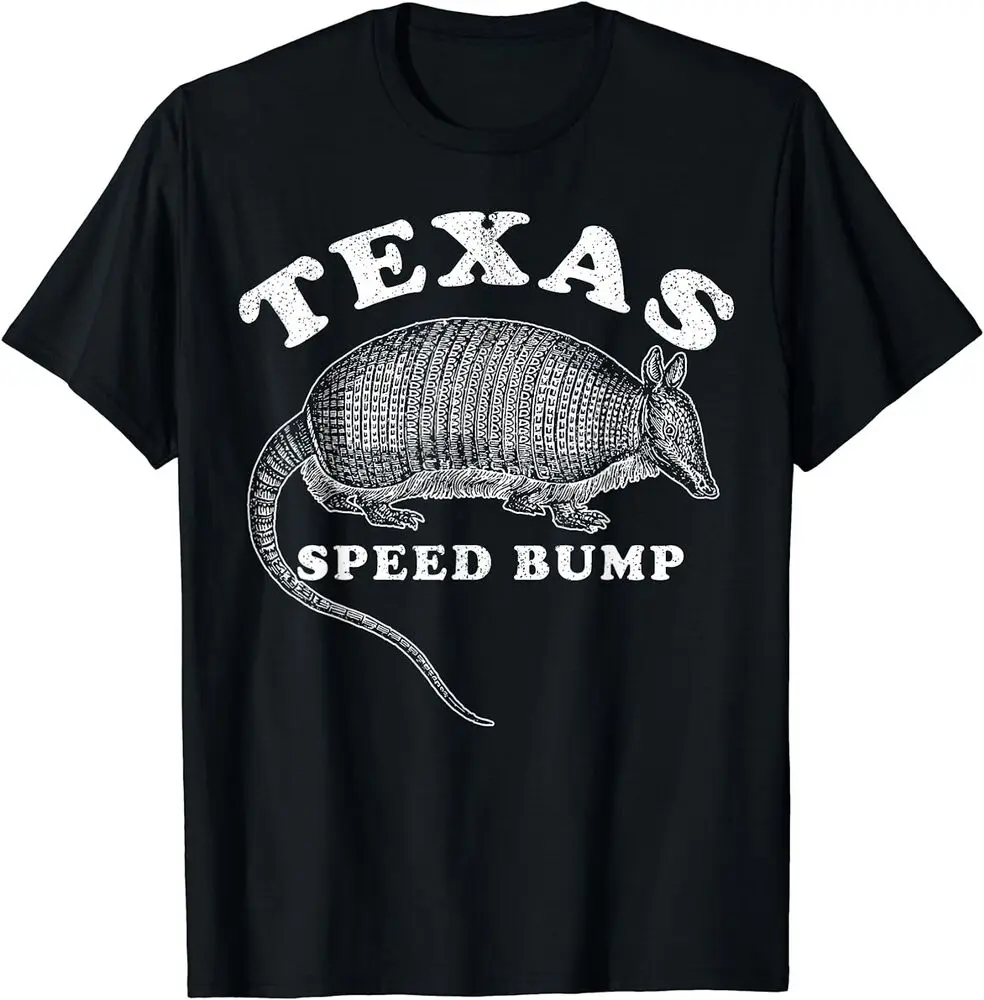 Texas Speed Bump 9 Banded Armadillo Funny T-Shirt  Anime Graphic T-shirts for Men Clothing Women