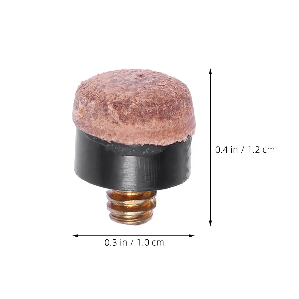 ชุดอุปกรณ์เปลี่ยนหัวคิวพูล 20 ชิ้น แบบเกลียว ขนาด 10 มม. ทำจากวัสดุ PU สำหรับบิลเลียด สนุกเกอร์ และคิวพูล ชุดซ่อมบำรุงหัวคิว