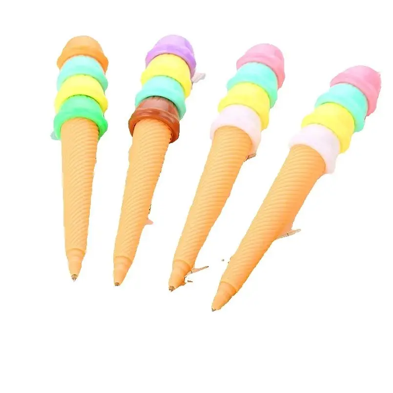

20 Pcs Cartoon Ice Cream Gel Pen Wholesale Creative Stationery Gel Pens Cute Student Office School Writing Tools