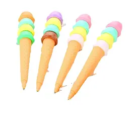 만화 아이스크림 젤 펜, 창의적인 문구, 귀여운 학생, 사무실 학교 쓰기 도구, 도매, 20 개