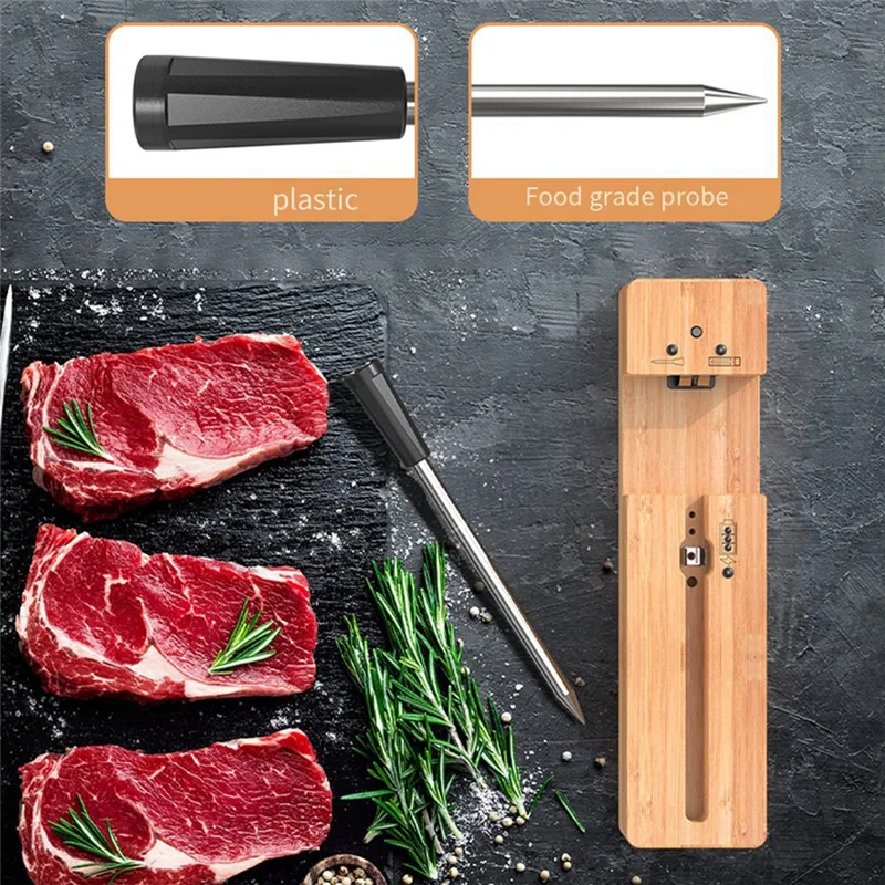 【Superdeals】ميزان حرارة الطبخ طويل المدى بتقنية البلوتوث، الطبخ الدقيق، للشواء/الشواية/المطبخ