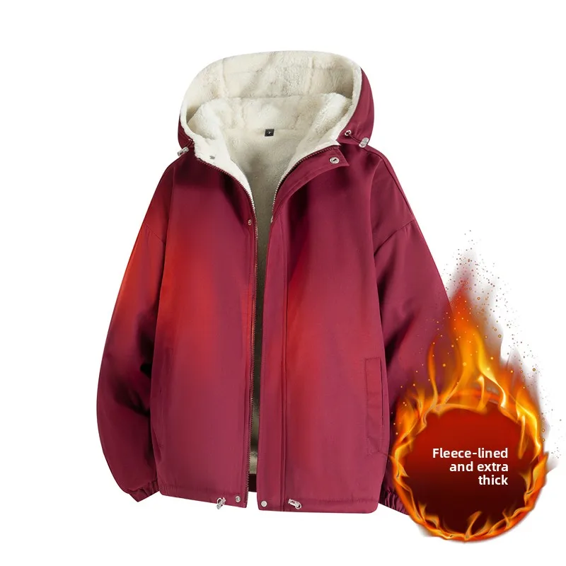 

Мужская зимняя утепленная куртка-парка American Style Workwear с флисовой подкладкой, ветрозащитная, хлопковая, свободного кроя