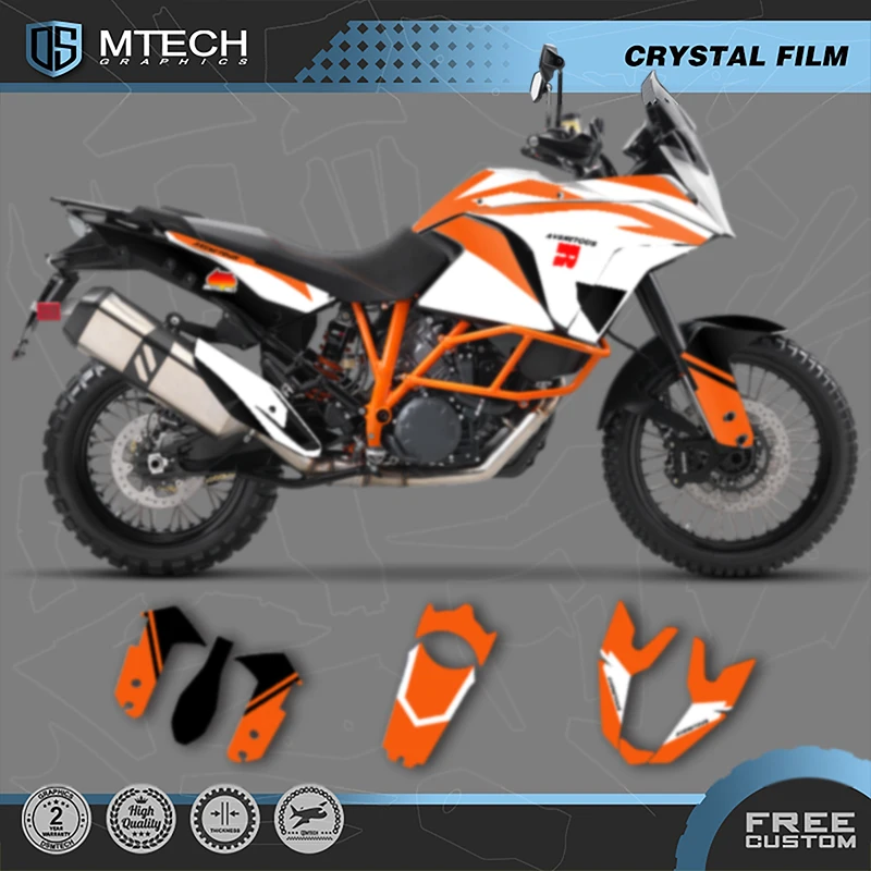 

DSMTECH Custom Motorcycle Graphics For KTM 2003 2004 2005 2006 2007 2008-2016 ADV1050 1090 1190 RS Decals Stickers Kits 002