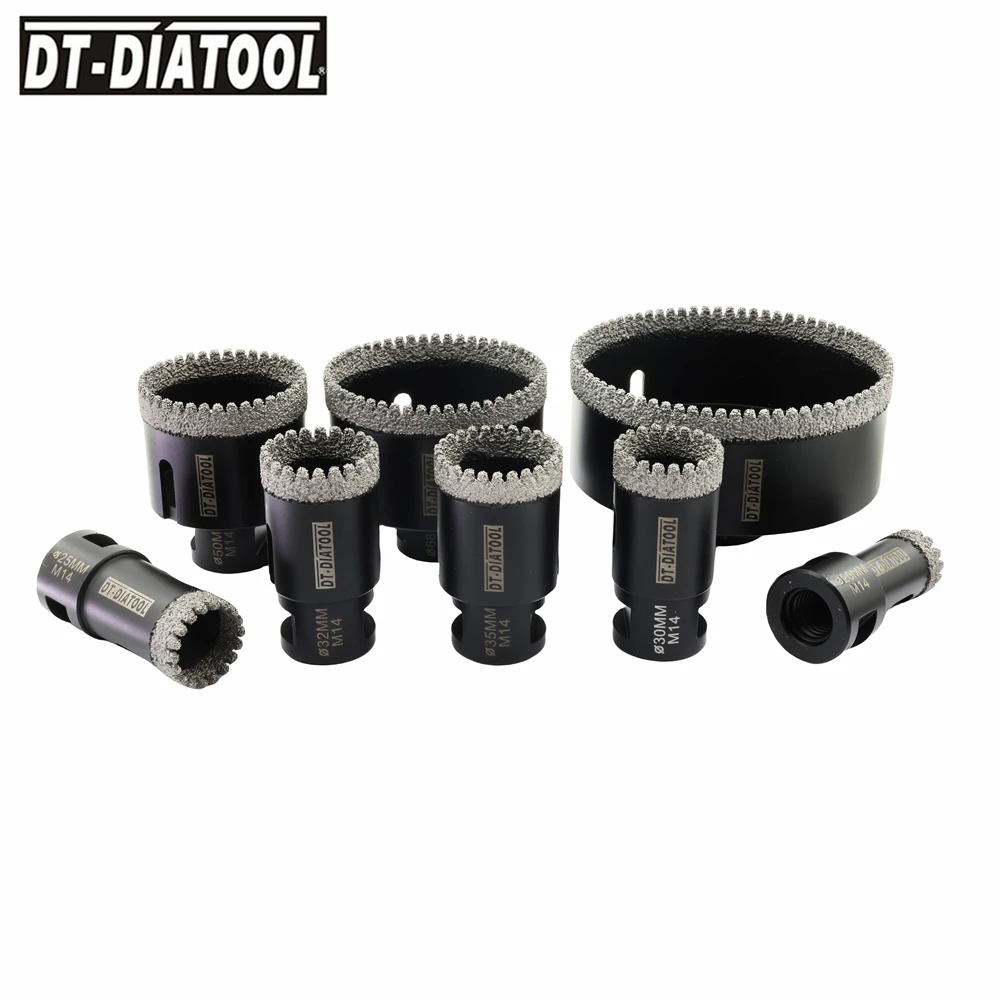 DT-DIATOOL ダイヤモンドドリルコアビット鋸歯状ドリルホールソータイル花崗岩大理石セラミックタイルクラウン 20-100 ミリメートルホールオープナー