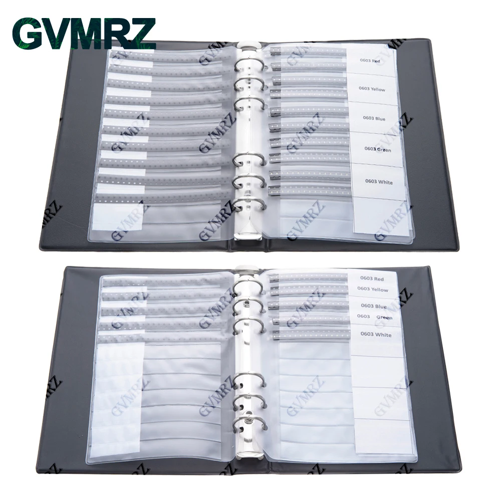 20 القيم 500/1000 قطعة 0402 0603 0805 SMD LED صمام ثنائي باعث للضوء عدة كتاب مصغرة LED أحمر أبيض أصفر أخضر أزرق #4