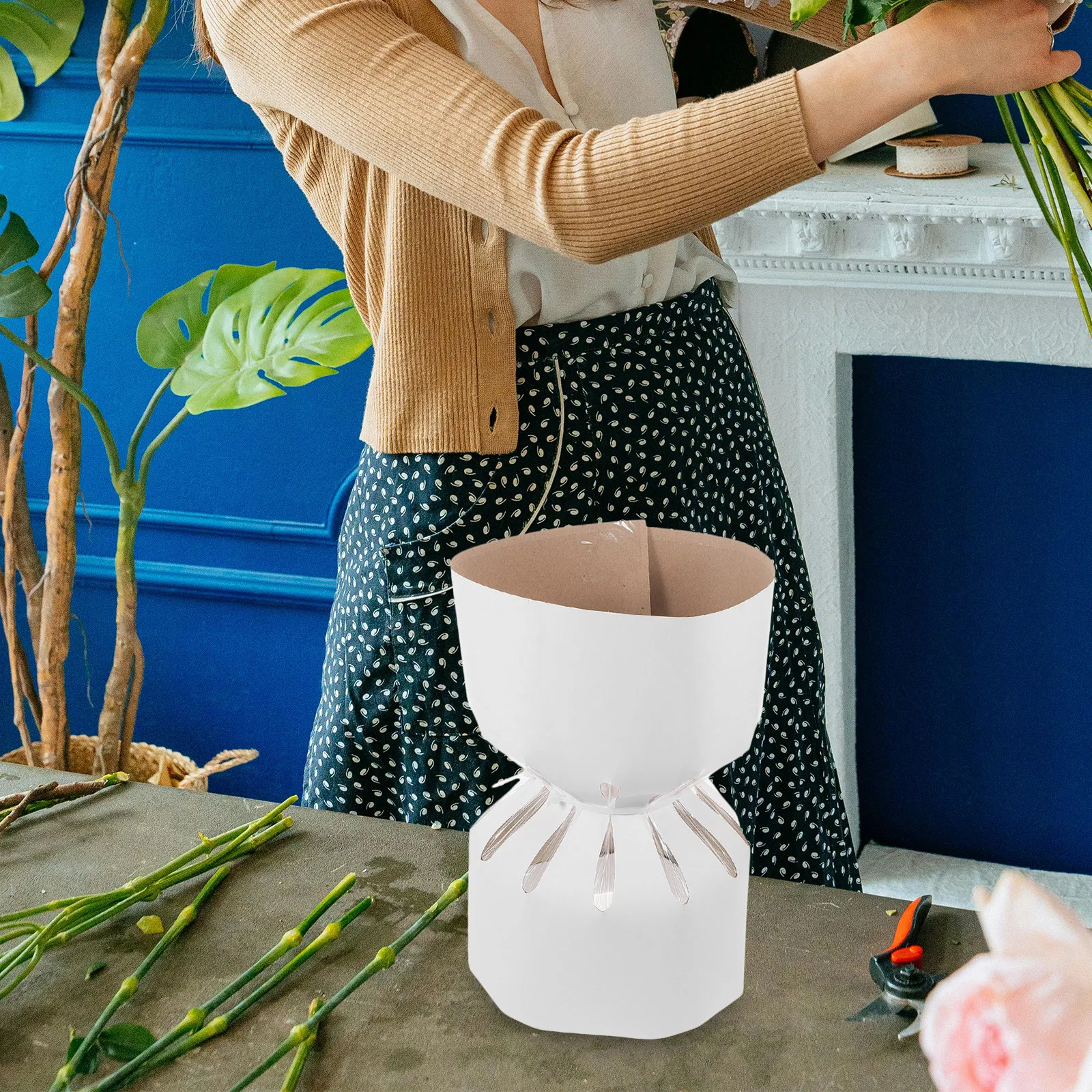 10Pcs Round Bouquet Stabilizer Floral Arrangement Tool for Easy Shaping Secure Flower Positioning Wedding Birthday Graduation