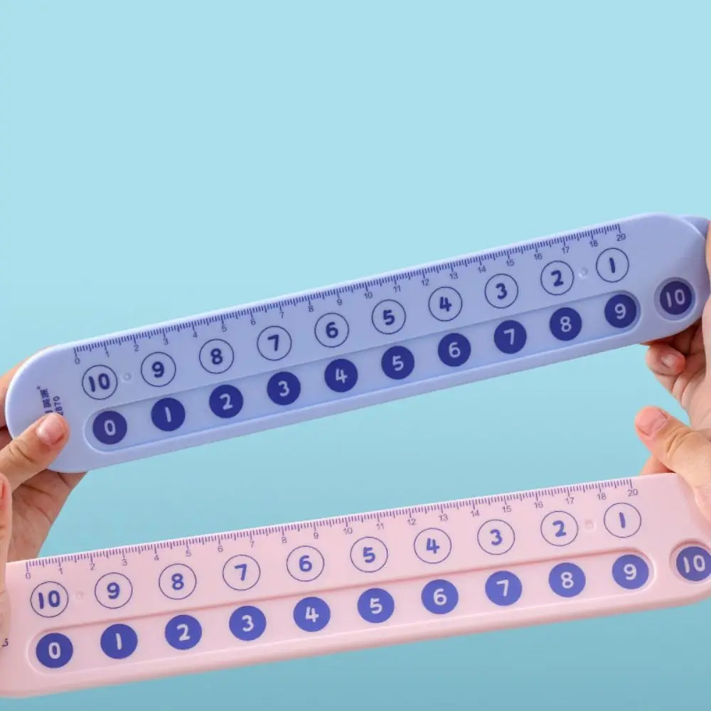 Early Education Number Decomposition Ruler Stationery Enlightenment Aid Straight Ruler Plastic Educational Student Ruler