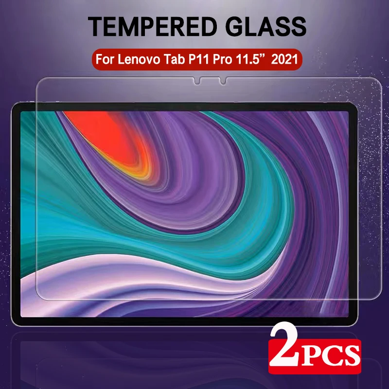 2PCS Screen Protector For Lenovo Tab P11 Pro 2021 11.5'' TB-J706F TB-J606N Protective Film Anti Scratch Clear Tempered Glass