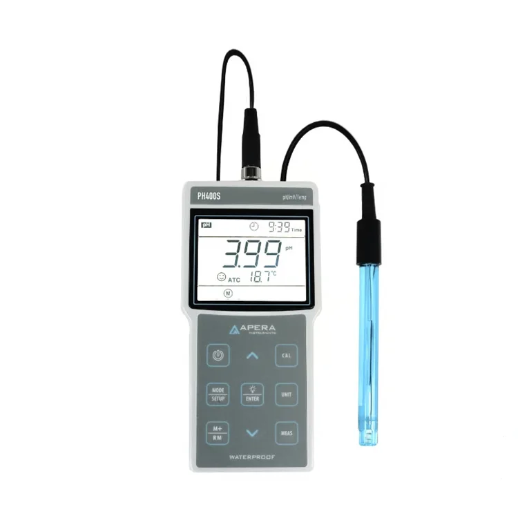 

Veidt Weighing Apera PH400S Portable pH Meter Kit with GLP Data Management and USB Output Digital ph Meter Laboratory
