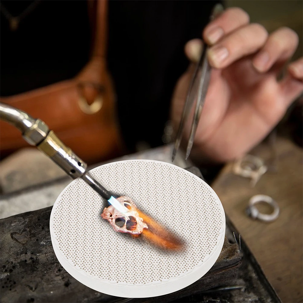 2 ชิ้นบอร์ดบัดกรีสำหรับหล่อหลอมเครื่องประดับเชื่อมทนทานทนความร้อนโครงสร้างรังผึ้งเงินทองแดงการประมวลผล