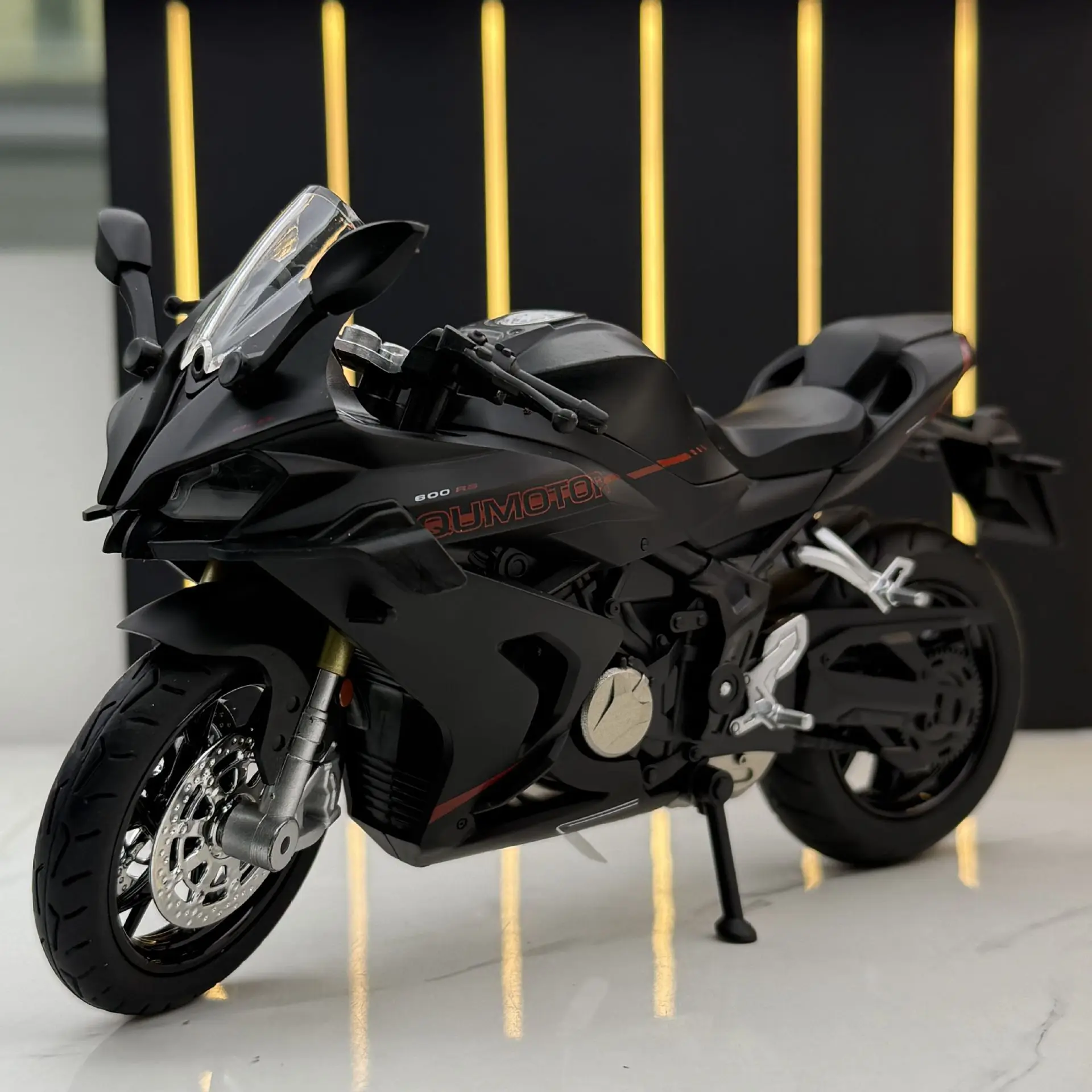 

1:12 сплав 600RS мотоцикл со звуком гладкая линия игрушечный автомобиль звуковая модель орнамент литой под давлением сплав модель автомобиля Коллекционная модель