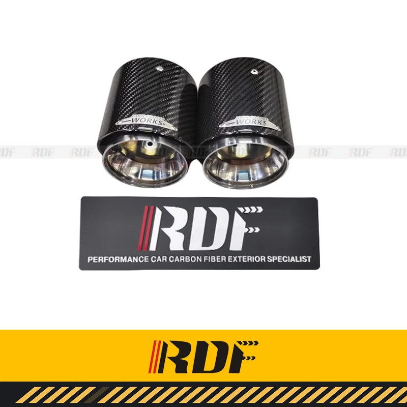 

Suitable for MINI F55 F56 JCW Cooper S Pro Tail Throat Modified Carbon fiber Exhaust nozzle Muffler Pipes Exhaust Muffler Tips