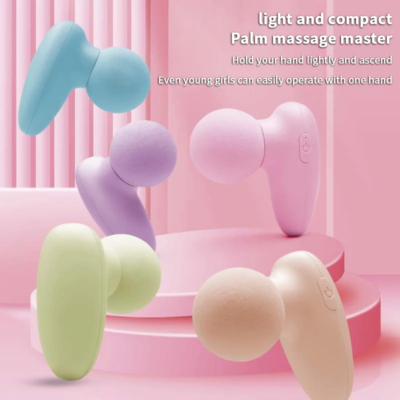 Portable Mini Electric Massage Facial Percussion Pistol Massager Body Deep Tissue Muscle Relaxation Pain Relief Body Massager
