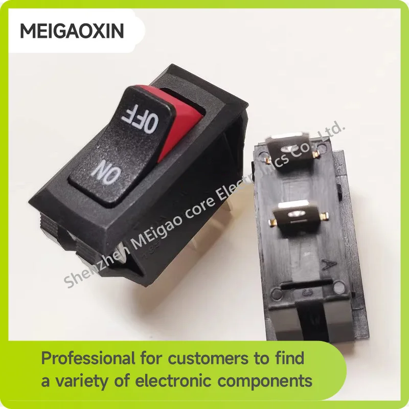 1~5pcs/lot Boat-shaped switch R-2-110-D2N-BBR a two-foot two-position two-color rocker switch with 16A capacity