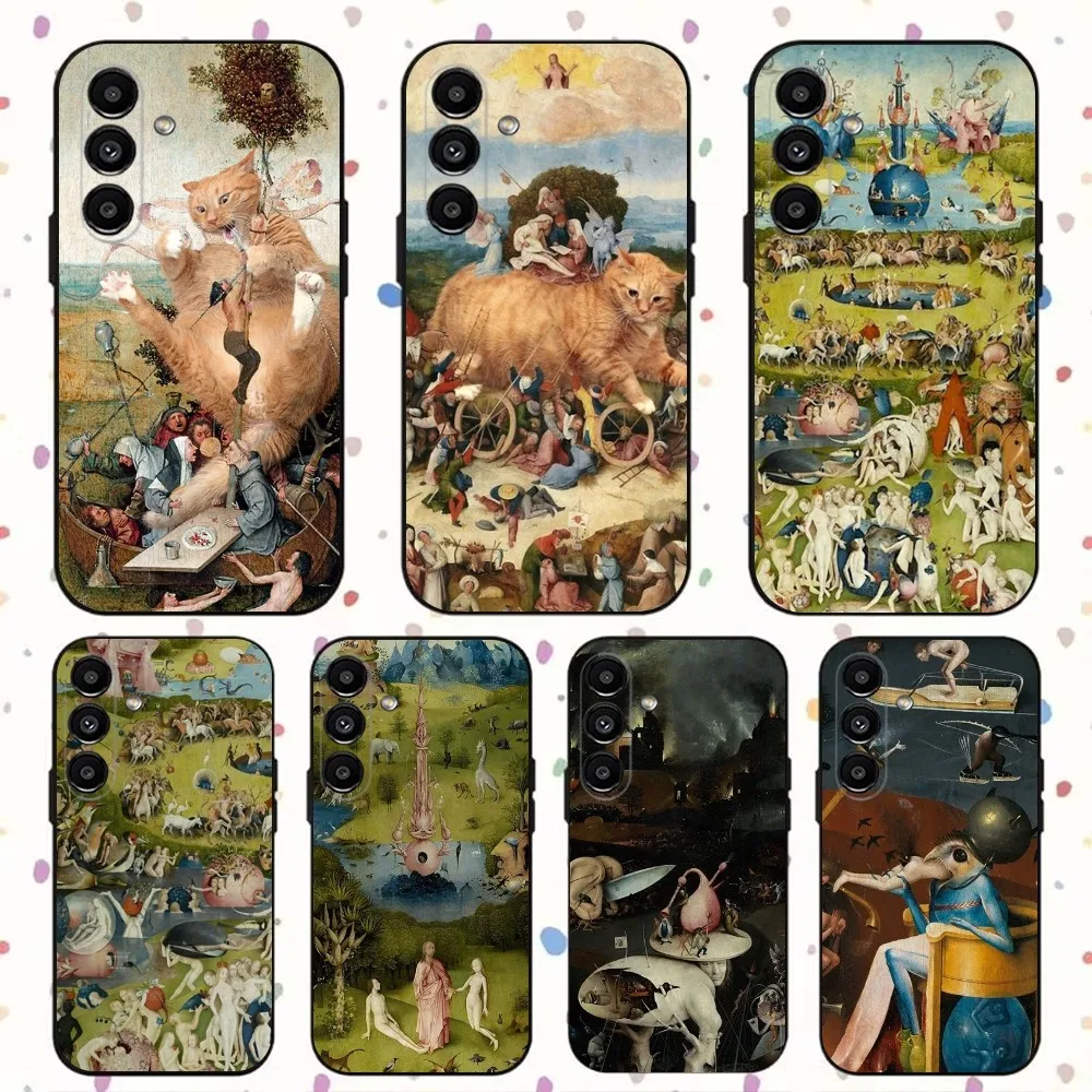 

Hieronymus Bosch Art Phone Case For Samsung S24,S21,S22,S23,S30,Ultra,S20,Plus,Fe,Lite,Note,10,9,5G Black Soft Cover