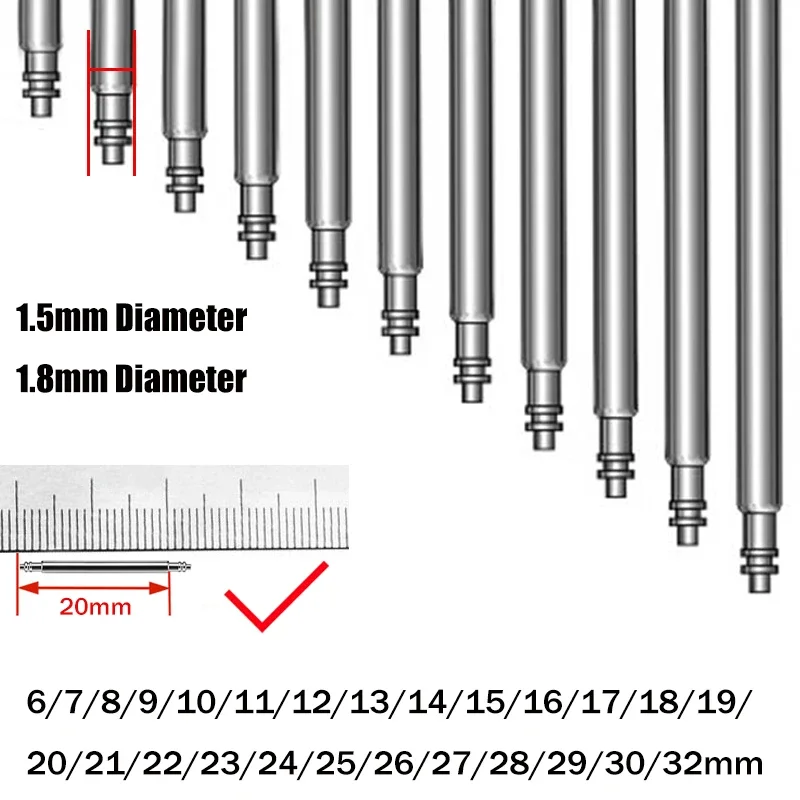 12 SPRING BAR COMPATIBLE WITH 34MM ROLEX AIRKING 14000M WATCH 19MM FLANGE STAINLESS STEEL 並行輸入品 : Ewatchparts 12 Spring Bar Compatible With Rolex