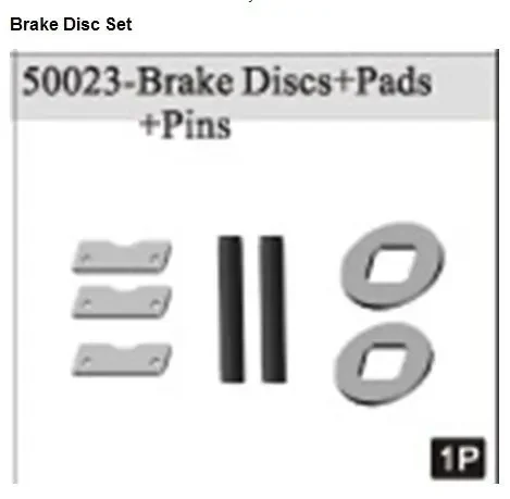 HSP part 50023 Brake Discs +Pads +Pins For 1/5 RC gas power buggy car truck model vehicle spare parts