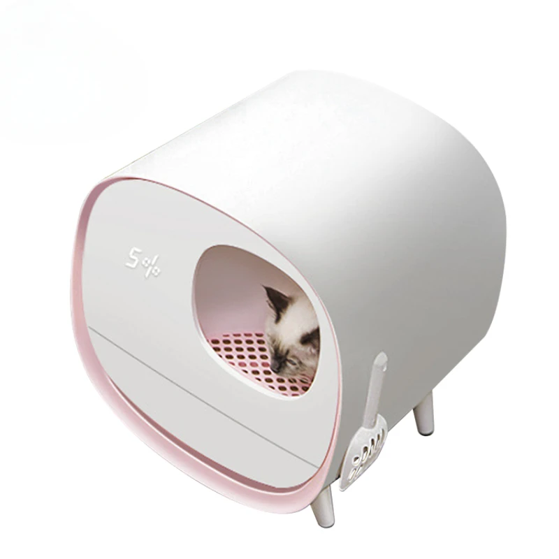 Intelligent Control High Temperature Resistance Cat Litter Toilet New Design Easy Clean Custom Pet Kitty Litter Box