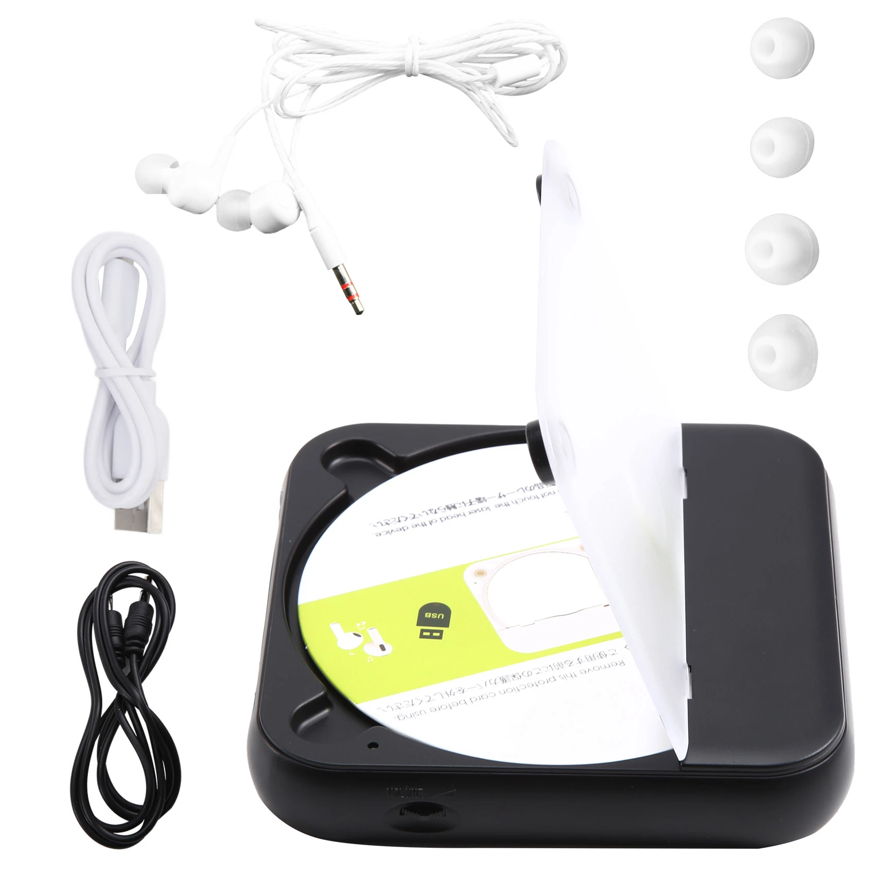 Music Player Speed Adjustable BT Portable Double Speakers Rechargeable CD Player For Home Exercising Car Traveling