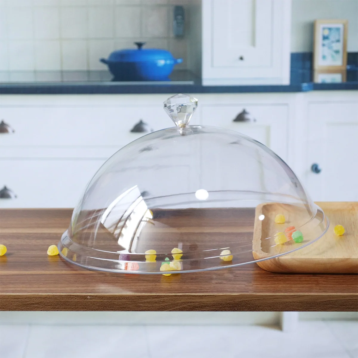 

Food Cover Microwave Dome Lids Large Small Anti-fly Sealed Acrylic Bugs Mosquito Proof Heat Preservation Storage Compact Sturdy