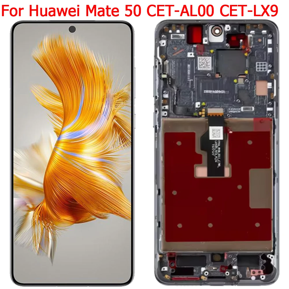 Original For Huawei Mate 50 LCD Display Touch Screen With Frame 6.7\