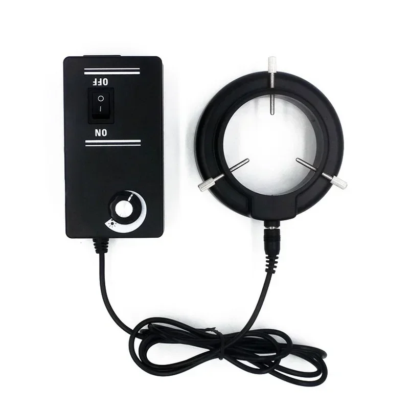 Lampu bayangan LED 110V-240V, mikroskop sumber cahaya cincin iluminator cahaya untuk alat kamera Digital industri mikroskop TVE