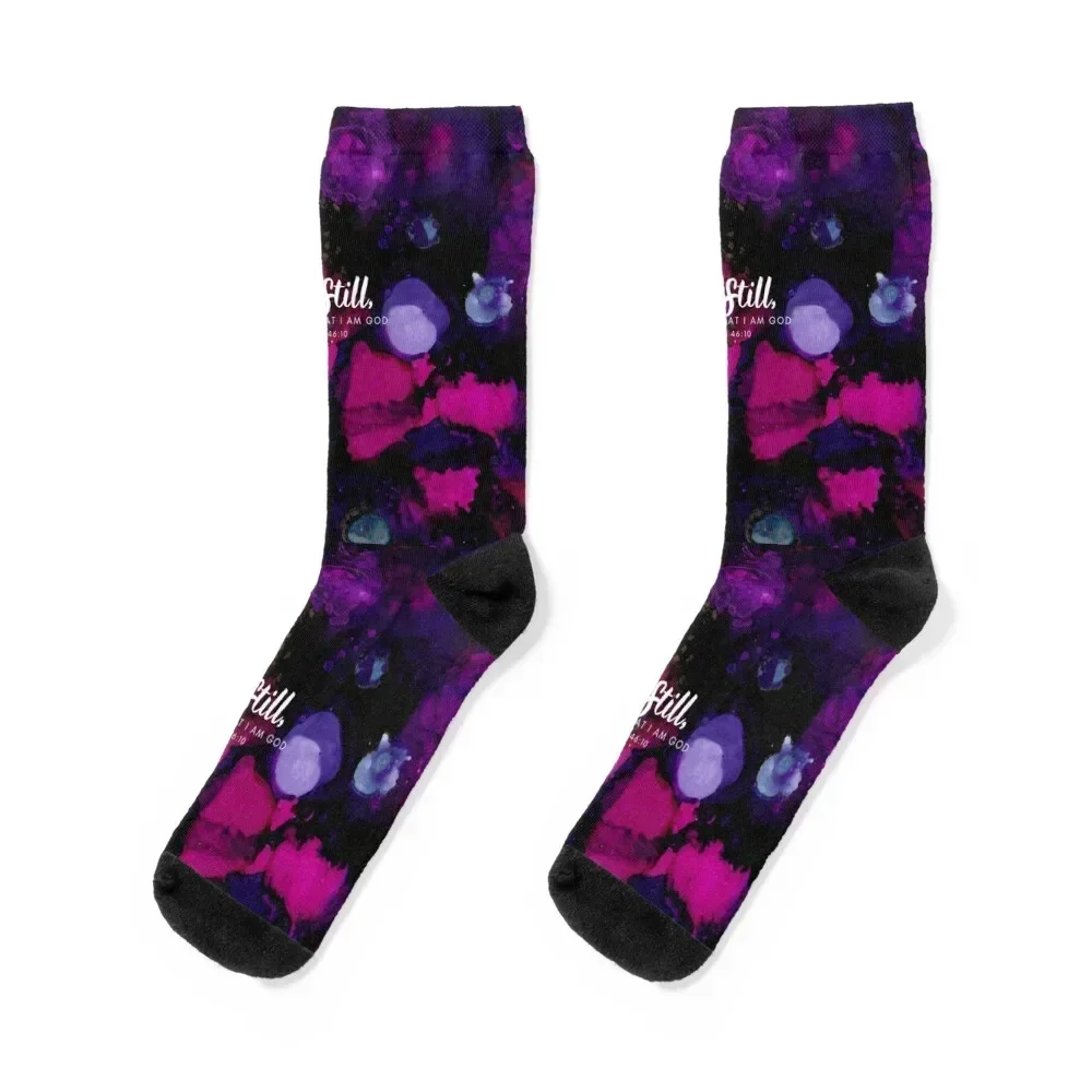 

Be Still Psalm 46:10 Socks anime luxury funny gifts FASHION Socks Woman Men's