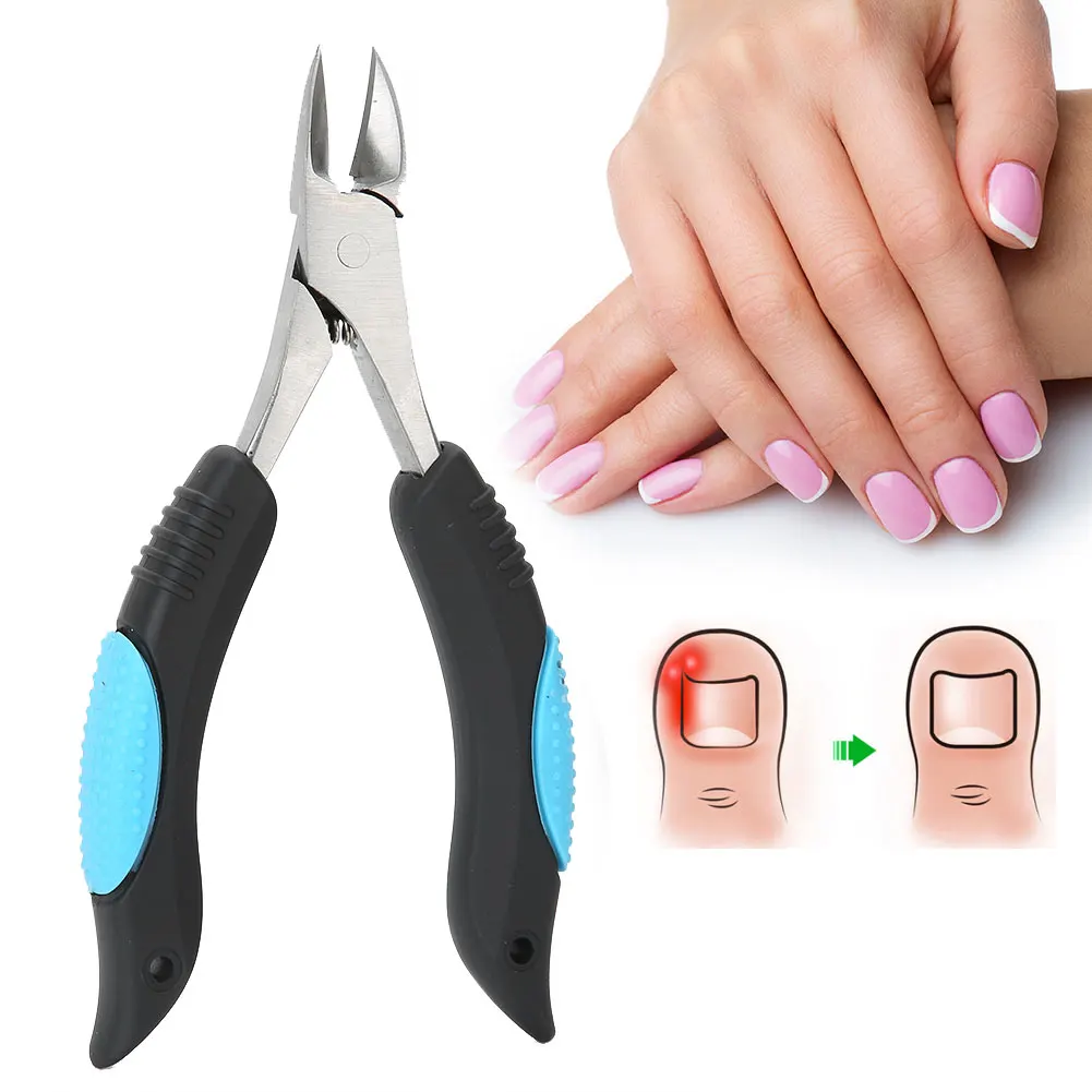 Nail Cuticle Pliers Ingrown Toe Nail Clippers Fingernail Toenail Cuticle Scissors Pedicure Cutter Tool Ingrown Toenail Clipper