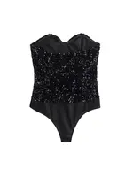 Strapless Sequin Bodysuits for Women, Backless Bodysuits, Sweetheart Neck, Female Playsuits, Sexy Fashion - Image 6