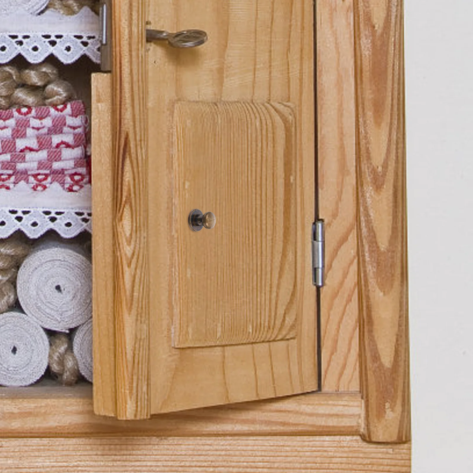 

30Pcs Vintage Cabinet Knobs Bronze Small Mini Pull Handles for Furniture Drawers Cupboard Boxes Dressing