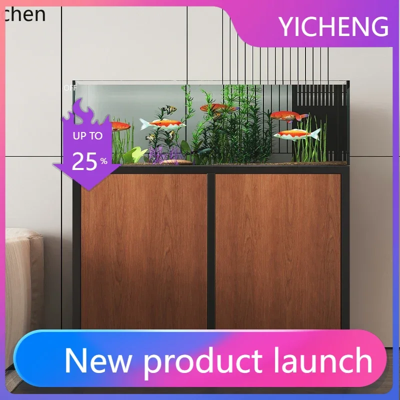 

LYY Solid Wood Base Cabinet Metal Shelf Stainless Steel Base Enclosed Turtle Tank Table Aquarium