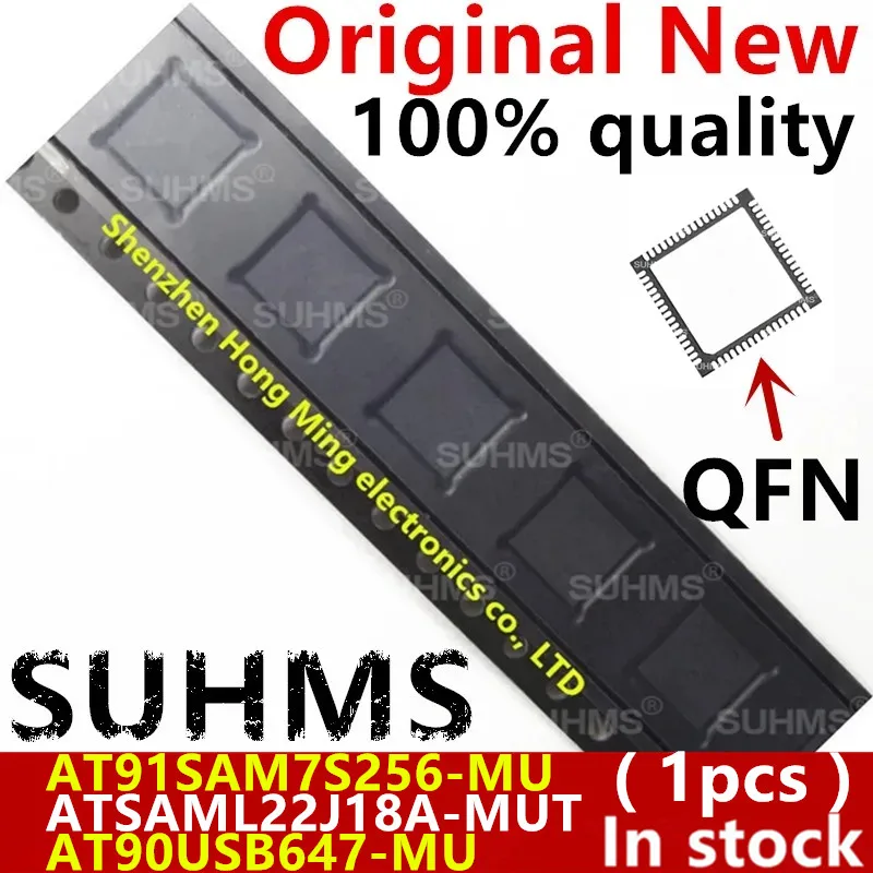 (1piece)100% New AT91SAM7S256-MU AT91SAM7S256 MU AT90USB647-MU 90USB647-MU ATSAML22J18A-MUT ATSAML22J18 QFN-64 Chipset